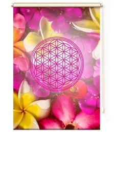 Extartiqe Duschrollo - Blume des Lebens pink dream